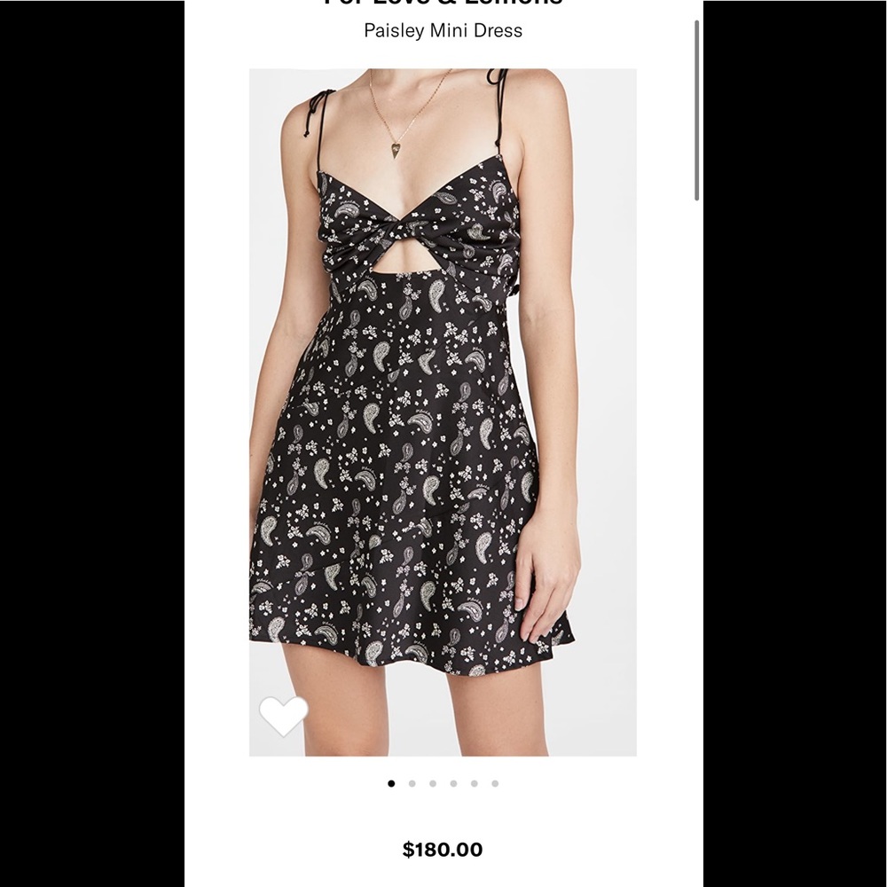 For Love and Lemons Paisley Mini Dress Sz M